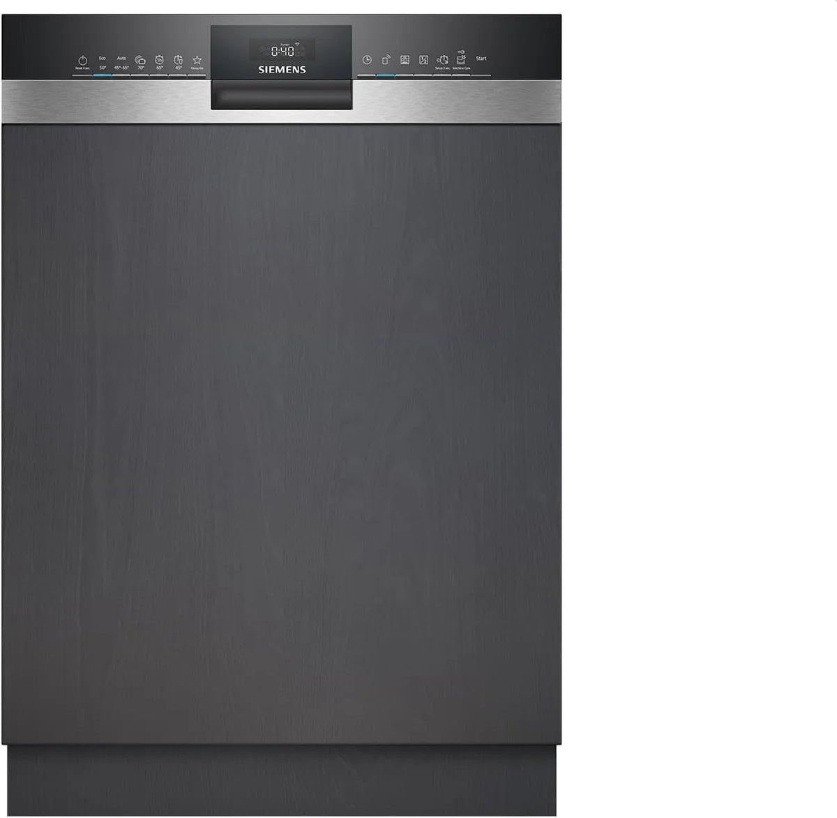 Siemens SN53HS03UE, Bordopvaskemaskiner, Semiintegreret opvaskemaskine, Sølv