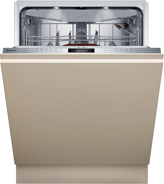 Neff S257ZCX18E, Opvaskemaskiner, 60 cm, N 70, opvaskemaskine fuldt integrerbar, XXL, Sølv, 65 kW, 9 l, 40 dB