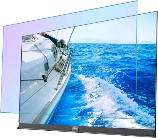 KELUNIS, Visning beskyttelsesfilm, HD Clear Anti- Blue Light 32- 75 tommer TV skærm Protection For Sharp Sony, Sort, 58 ', OLED, QLED, 4K