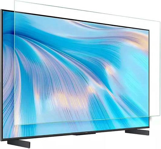Yiustldd, Skærmbeskyttelse til TV, 32-75 tommer TV skærm protektor, blå lys blokering filter film, mat, Sort, 58 ', 1269x721mm