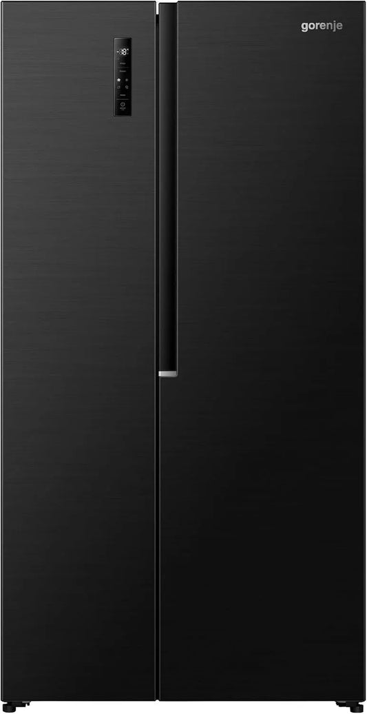 Gorenje NRS917C41BX, Køle-/fryseskabe, Side- by- Side, 544L, PureFlat serie, XXL fryserskoleblade, CrispZone, MultiFlow, Sort, 1 × 178