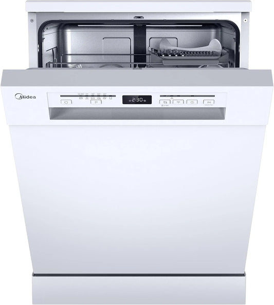 Midea, Opvaskemaskiner, 60 cm, Vaskemaskine 60cm Freestanding & Underbygning 14 Custom Envelope C, Sort, 9, 8 l