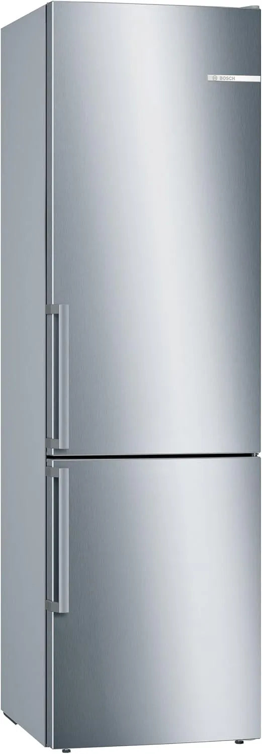 Bosch KGE398IBP, Køle-/fryseskabe, Hjemmeapparater Series 6 Frysekøler- fryser / B / 201 cm / 119 kWh / år / Inox, Sølv, 201 cm, 119 kW, 249 L