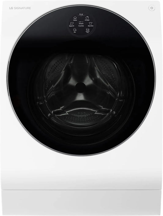 LG 4-fach LSWD099X, Vaske-tørremaskiner, SIGNATUR, klasse A, vasketøjstermer 10- 7 kg, 1550 rpm, 4 gange klasse A, AI, Hvid, 7 kg