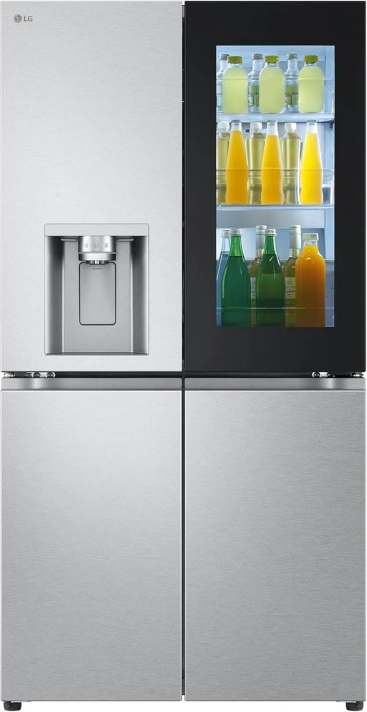 LG GMG961MBKE, Køle-/fryseskabe, Multi- Dørkøleskab med InstaView, klasse E, 637 L, Multi- Dørkøleskab med fryser, Hvid, 0 x 91, 4 x 73