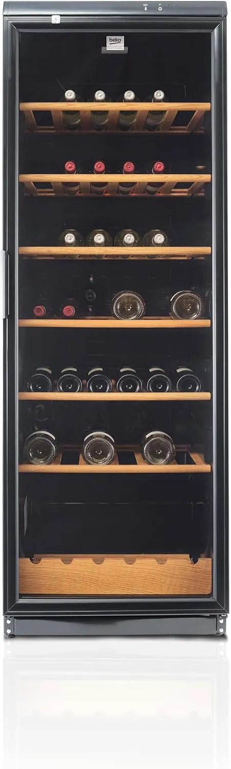 Beko, Drikkevarekøleskabe, Professional, vin køleskab ADN 231 BK BP, certificeret til erhvervsmæssig brug, Sort, 50 kg, 173 x 60 x 60 cm, 230V