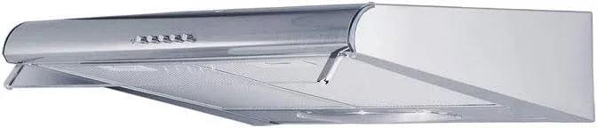 Amica, Underbyggede emhætter, UH 17111-3 E range- of- flat hængende lampe 178 m3 / h C, Sølv, 60 cm, 1 x 4, 0 W, 140 x 600 x 485 mm