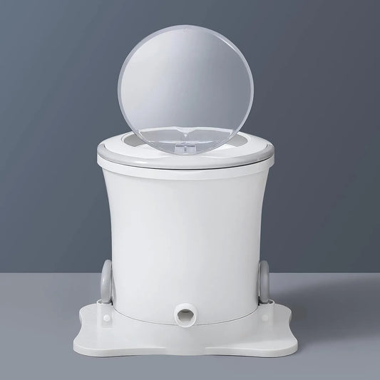 BOSUGE, Vaske-tørremaskiner, Mini- crank vaskemaskine dehydrator, Ikke-elektrisk manuel bærbar tørretumbler, Hvid, 2500 rpm, 15, 5 inch, 39 cm