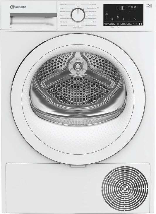 Bauknecht, Varmepumpetørretumblere, BD 8D WWS varmepumpe tørretumbler / 8 kg / EEK A + + / Præcision Dry, Sort, 8 kg, 46 cm, 6x59, 7x54