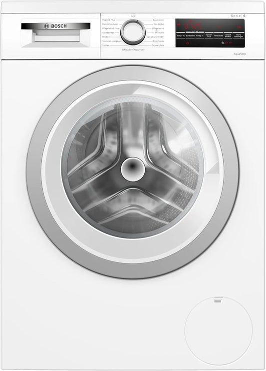 Bosch WUU28T42, Vaskemaskiner, Serie 6 vaskemaskine, 9 kg, 1400 omdrejninger i minuttet, Hvid, 6 v
