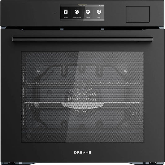 dreame OZ60, Ovne, Pro kombineret ovn build- in enhed, 81L volumen build- in ovn 60cm, Sort / sølv, 81L, 60cm, 6.86 ', 181L