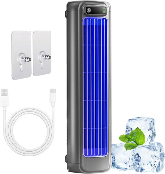 CISIYOO 3-stufiger 3-Stage, Fordampningskølere, Festberg Cooling Ace Wall Air Conditioner - Mobile Air Cooler, Sort
