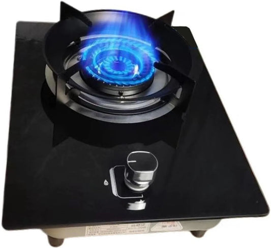 Generisch, Kogeplader, Gaskomfur med 1 brænder, 5.2 KW ring af brand Wok brænder, Sort plade af hærdet, Gennemsigtig, 5.2 KW, 4, 2 KW, 2 cm