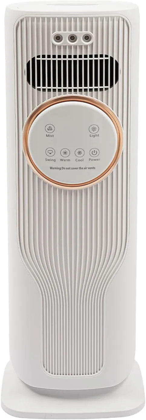 NoneDanGee 4-in-1, Mobile klimaanlæg Mobil Bærbar luftkøler, køling, opvarmning, luftrensning og, Hvid, 45 W, 1000 W, 2000 W, 220 V