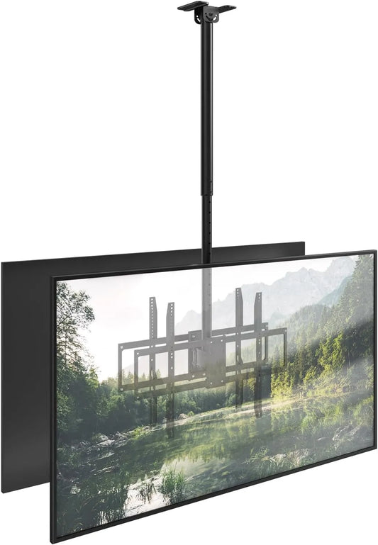 STANDOPIA, Væg- og loftbeslag, Double-TV-ophæng bagtil 43-86, Sort, 50 kg, 100 kg, 200x200 mm, 600x400 mm
