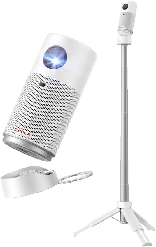 NEBULA 720p, Projektorer, Capsule Air Projector med Google TV, officielt licenseret Netflix, Smarter Mini, Sort, 34W