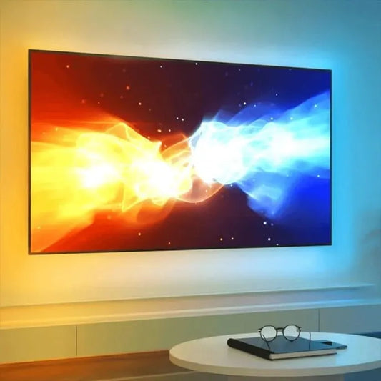 RexTech, LED-bånd, TV Backlighting med HDMI Sync, 32-40 inches, RGB, Sort, 40 inch, 102 cm, 2, 4 G, 200 cm