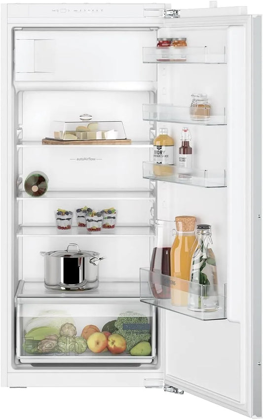 Siemens KI42L2FE1, Køle-/fryseskabe, bygning i køleskab med fryser, Hvid, 42L, 1 x 54, 147 kW, 122 cm