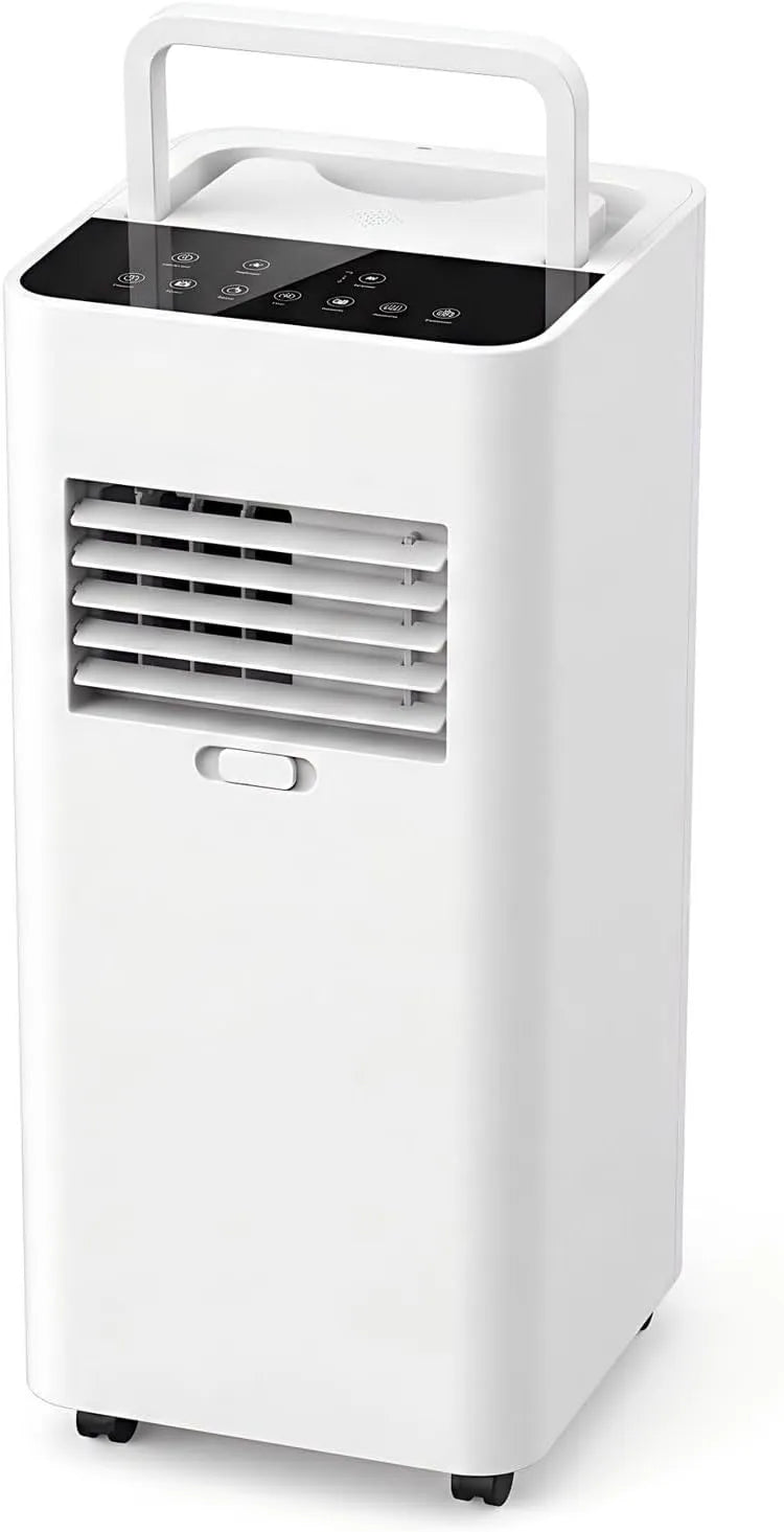 Generic, Mobile klimaanlæg, 7000 BTU Portable AC til 300 Sq Ft værelser, Stille affugter med fjernbetjening, Hvid, 7000 BTU, 360g