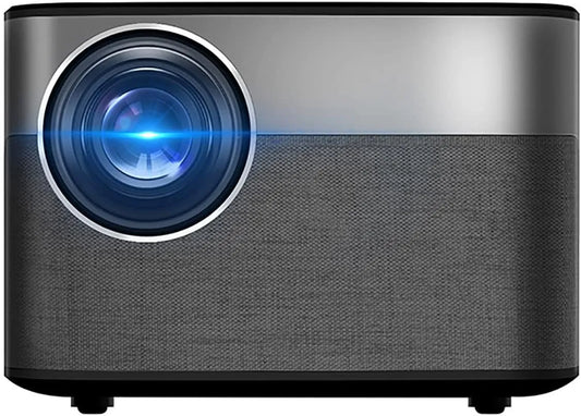 ASDNN 1080P-Riesenbildschirm E3-Projektor, Projektorer, Højhastigheds- dual- band hjem kontor biograf, intelligent AI stemme Bluetooth, Sort