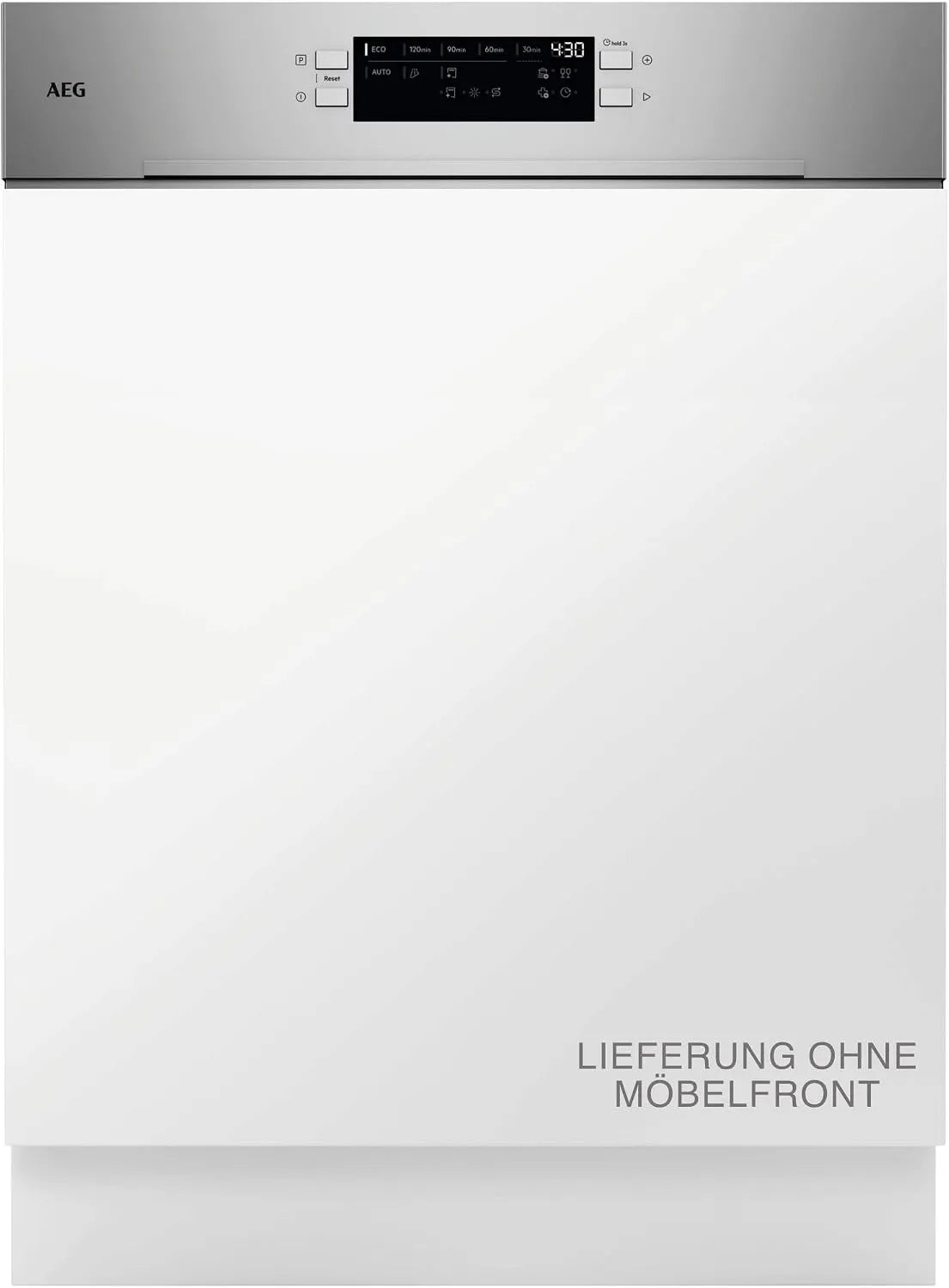 AEG GT620B2SCM, Bordopvaskemaskiner, Delvist integreret 6000 opvaskemaskine, 60cm opvaskemaskine, kraftig rengøring, Sølv, 60cm, 44dB, 69 g