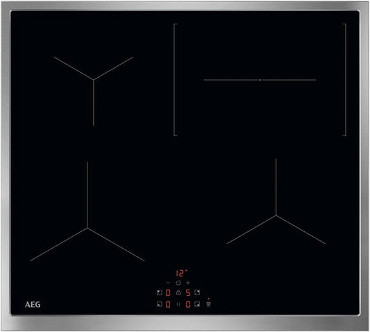 AEG TX64IC00XB, Kogeplader, Induktionsspole bundet, Sort, 60 cm, 3700 W, 210 mm, 2500 W