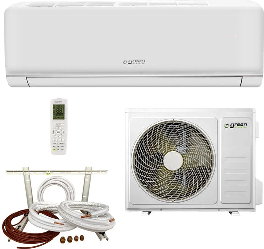 GREEN ELECTRIC, Split-klimaanlæg, Plus klimaanlæg Mono Split 12000 BTU WiFi Energieffektivitet A + + / A + 3, 5 kW, Grå, 12000 BTU, 3